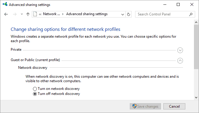 صورة لـ كيفية إصلاح ارتفاع استخدام وحدة المعالجة المركزية في Windows | Windows-10-Network-and-Sharing-670x381-min-DzTechs