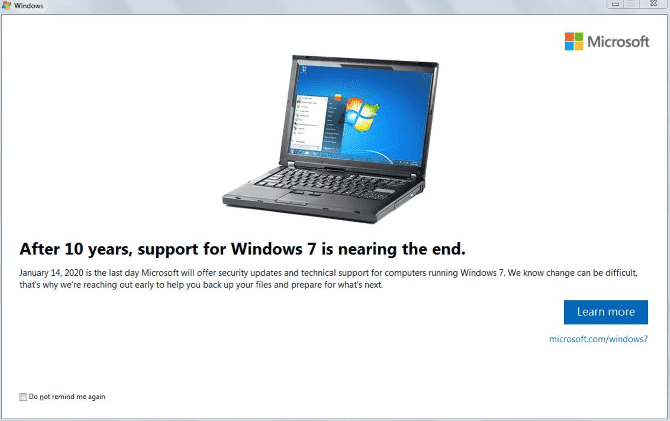 صورة لـ نصائح عن نهاية حياة Windows 7 والدعم الأمني | Windows-7-End-of-Life-Message-min-DzTechs