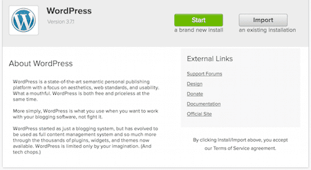 صورة لـ كيف إنشاء مدونة الأغذية ووصفات الطعام: خطوة بخطوة | WordPress-Install-Start-2-small-min-DzTechs
