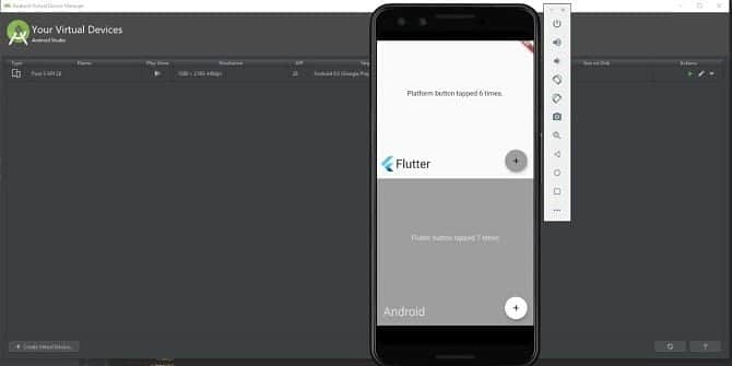 صورة لـ طرق لتشغيل تطبيقات Android على أي كمبيوتر يعمل بنظام Windows | android-studio-emulated-device-for-apps-min-DzTechs