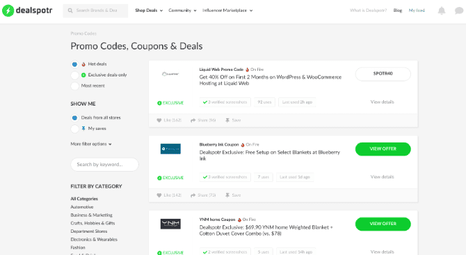 صورة لـ أفضل مواقع الويب التي تجمع عروض Black Friday القيمة للعثور على أفضل الصفقات للتسوق | black-friday-websites-dealspotr-min-DzTechs