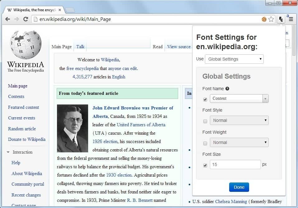 صورة لـ أفضل إضافات Google Chrome التي ستجدها لتخصيص تجربتك على هذا المتصفح | chrome-font-changer-min-DzTechs