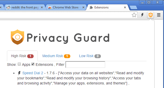 صورة لـ أفضل إضافات Google Chrome التي ستجدها لتخصيص تجربتك على هذا المتصفح | chrome-privacy-guard-min-DzTechs