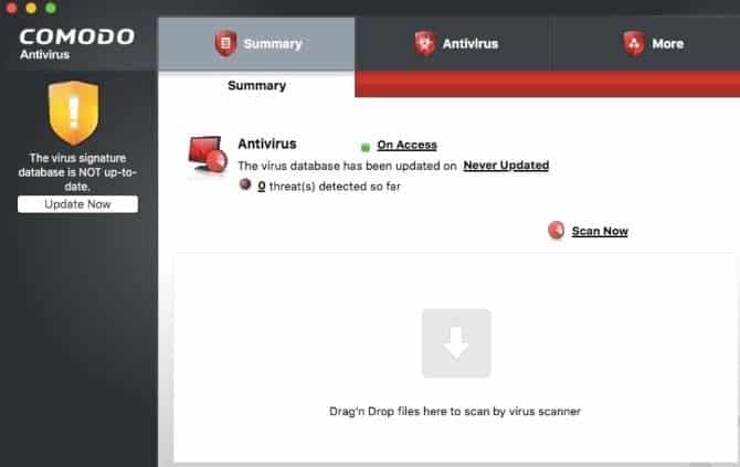 صورة لـ أفضل تطبيقات مكافحة الفيروسات المجانية لنظام التشغيل Mac التي تحميك حقًا | comodo-mac-antivirus-min-DzTechs