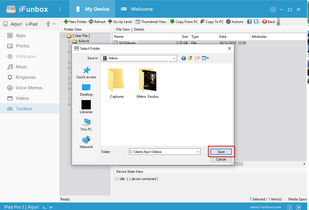 صورة لـ كيفية نقل الملفات من جهاز الكمبيوتر إلى iPhone دون إستخدام iTunes | copy-to-pc-menu-min-DzTechs