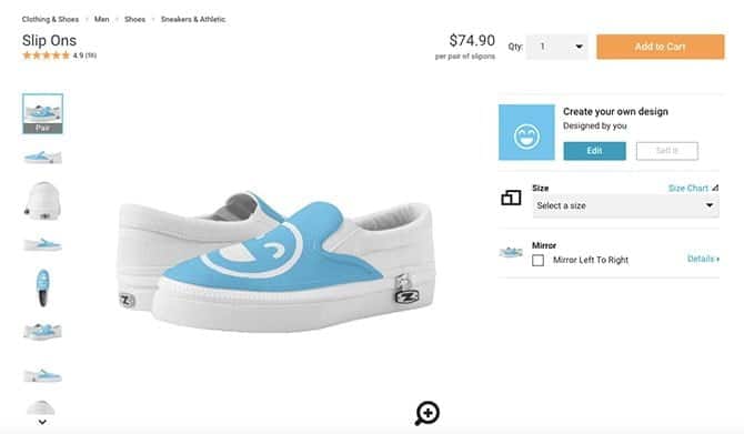 صورة لـ أفضل المواقع لتصميم الأحذية الخاصة بك على الانترنت | design-your-own-shoes-online-01-zazzle-04-min-DzTechs