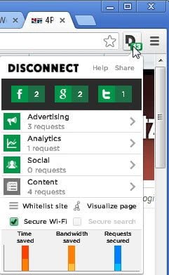 صورة لـ أفضل إضافات Google Chrome التي ستجدها لتخصيص تجربتك على هذا المتصفح | disconnect2-min-DzTechs