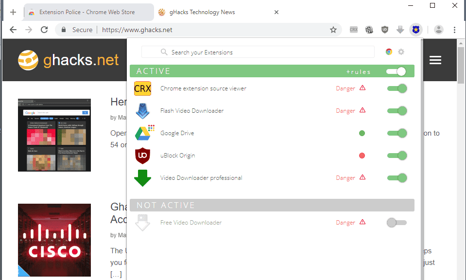 صورة لـ أفضل إضافات Google Chrome التي ستجدها لتخصيص تجربتك على هذا المتصفح | extension-police-min-DzTechs