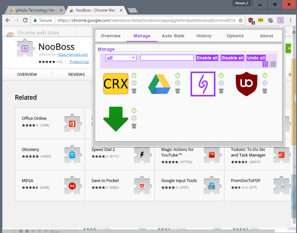 صورة لـ أفضل إضافات Google Chrome التي ستجدها لتخصيص تجربتك على هذا المتصفح | manage-chrome-extensions-nooboss-min-DzTechs