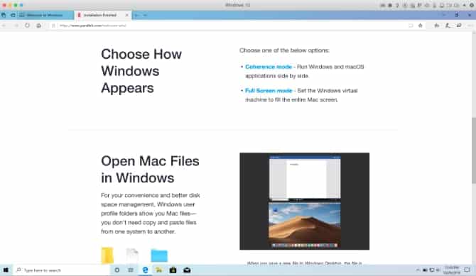 صورة لـ تشغيل Windows على جهاز Mac الخاص بك باستخدام Parallels Desktop 15 | parallels-desktop-15-first-launch-min-DzTechs