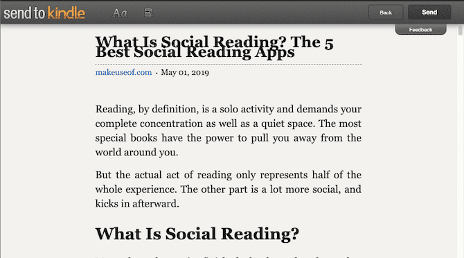 صورة لـ كيفية إرسال مقالات الويب إلى Kindle حتى تتمكن من قراءتها في وقت لاحق | send-to-kindle-chrome-extension-min-DzTechs