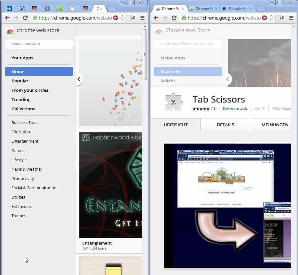 صورة لـ أفضل إضافات Google Chrome التي ستجدها لتخصيص تجربتك على هذا المتصفح | split-chrome-browser-window-min-DzTechs