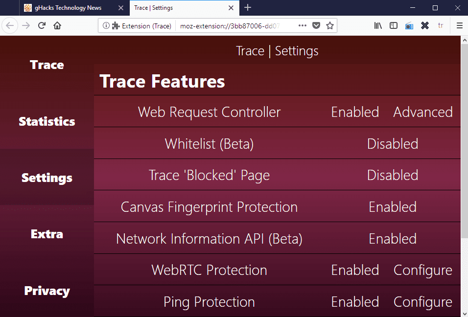 صورة لـ أفضل إضافات Google Chrome التي ستجدها لتخصيص تجربتك على هذا المتصفح | trace-anti-tracking-min-DzTechs