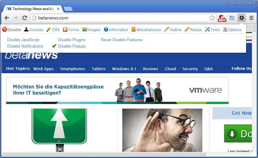 صورة لـ أفضل إضافات Google Chrome التي ستجدها لتخصيص تجربتك على هذا المتصفح | web-developer-min-DzTechs