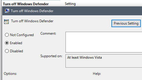 صورة لـ إيقاف تشغيل Windows Defender في Windows 10 | 25D9258A-DzTechs