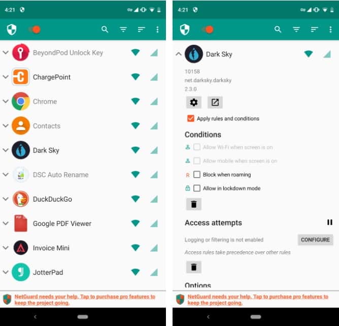 صورة لـ كيفية منع أي تطبيق من استخدام بيانات الجوال على Android | Data_Usage_With_NetGuard-wVpI2Ffs-DzTechs