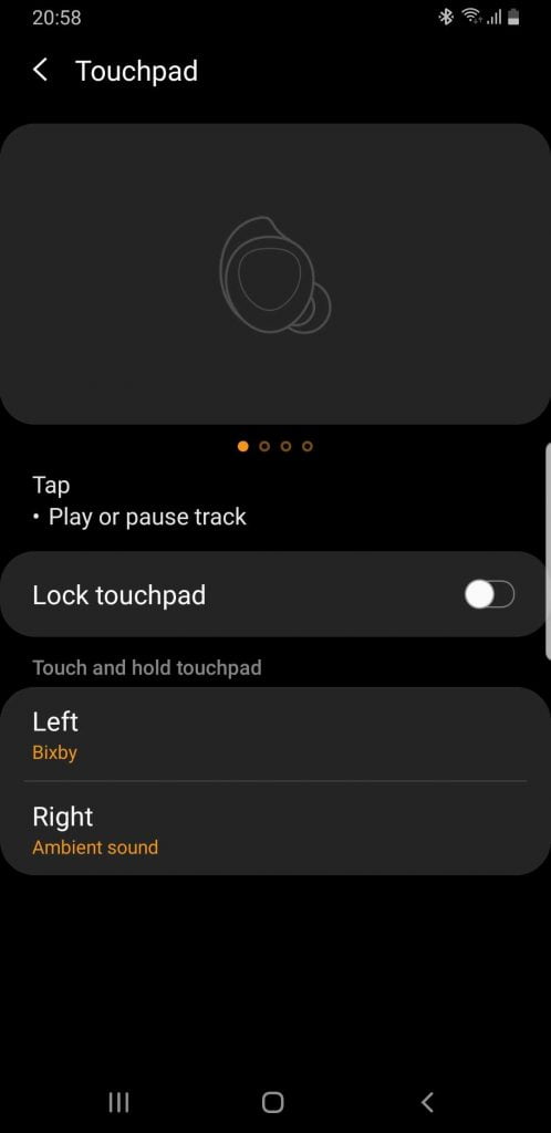 صورة لـ أفضل 10 نصائح وحيل لـ Galaxy Buds لعام 2023 | Screenshot_20191126-205842_Galaxy-Buds-498x1024-min-DzTechs