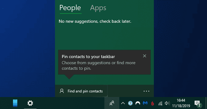 صورة لـ كيفية تخصيص شريط مهام Windows 10: الدليل الكامل | Windows-10-People-Icon-min-DzTechs
