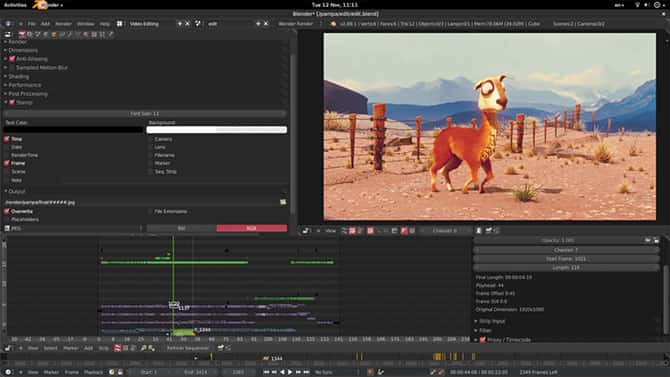 صورة لـ أفضل تطبيقات تعديل الفيديو المجانية للـ Mac | blender_video-e8ASxFfs-DzTechs