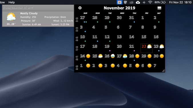 صورة لـ أفضل تطبيقات التقويم على الـ Mac والتي يُمكنك الوصول إليها من شريط القائمة | calendars-1-min-DzTechs