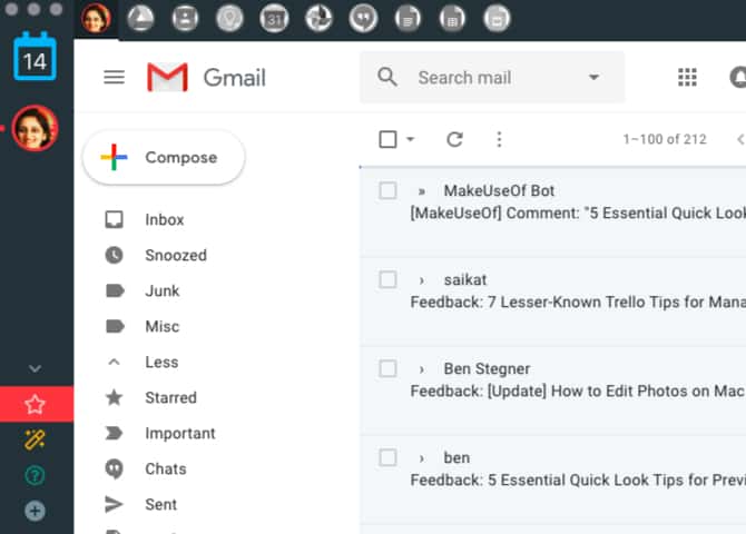 صورة لـ أفضل تطبيقات الـ Mac المفيدة التي تجلب Gmail إلى سطح المكتب | default_gmail_interface_in_wavebox_on_mac-qQLxxFfs-DzTechs