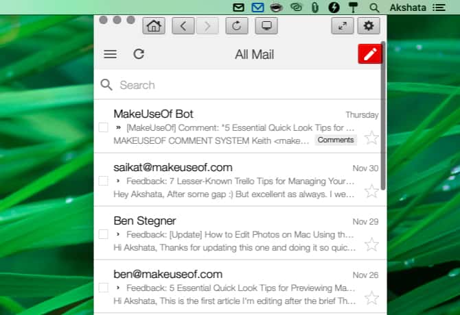 صورة لـ أفضل تطبيقات الـ Mac المفيدة التي تجلب Gmail إلى سطح المكتب | mobile_mode_in_go_for_gmail_menu_bar_app_window_on_mac-ewLxxFfs-DzTechs