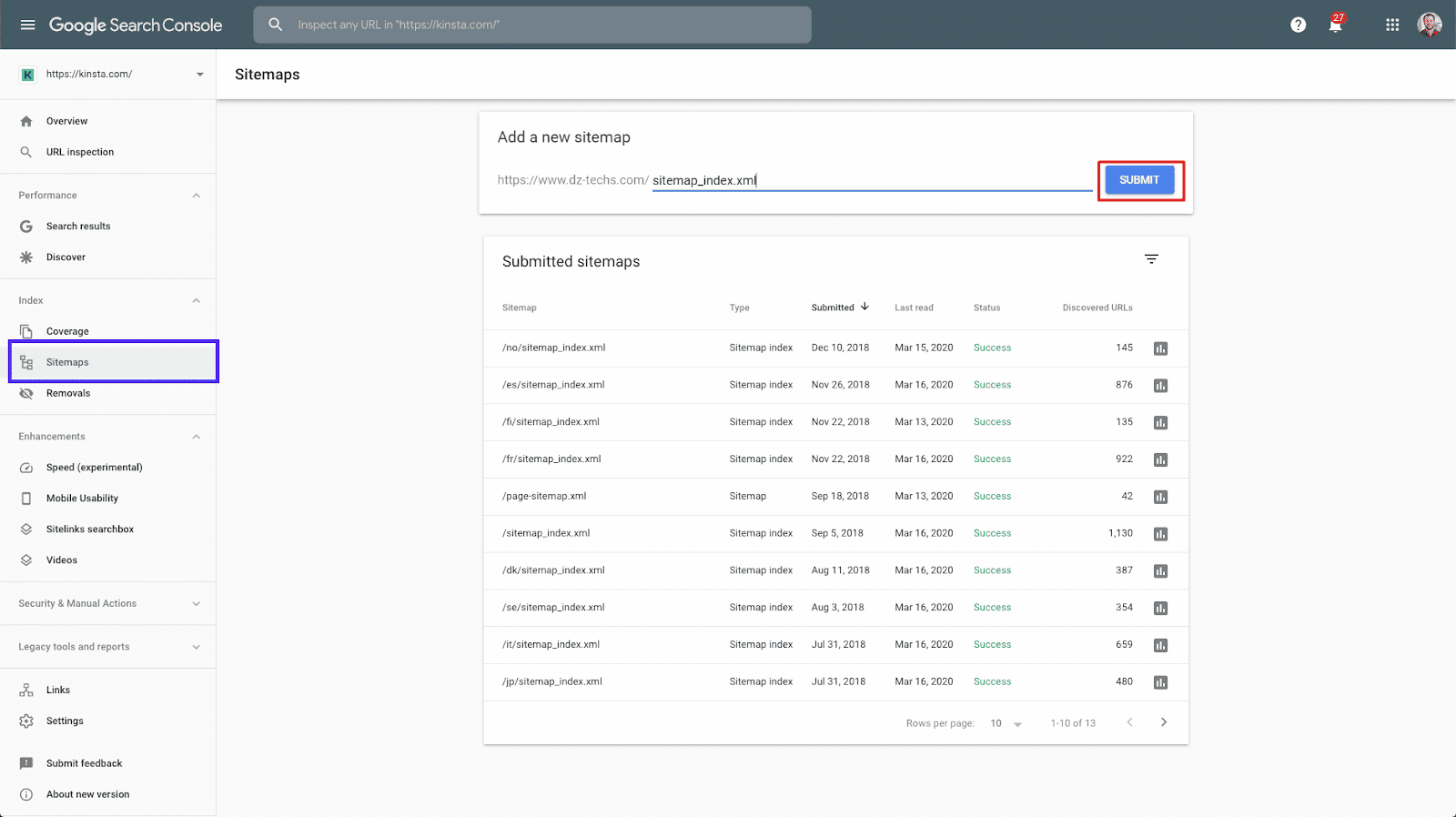 صورة لـ كيفية إنشاء ملف Sitemap بفاعلية لتحسين ترتيب موقعك على الويب | submit-sitemap-google-search-console-122-DzTechs