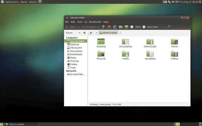 صورة لـ أفضل بيئات سطح المكتب الخفيفة لـ Linux: مقارنة بين LXDE و Xfce وبين MATE | MATEExplained_Home_Folder-SrDQVFfs-DzTechs