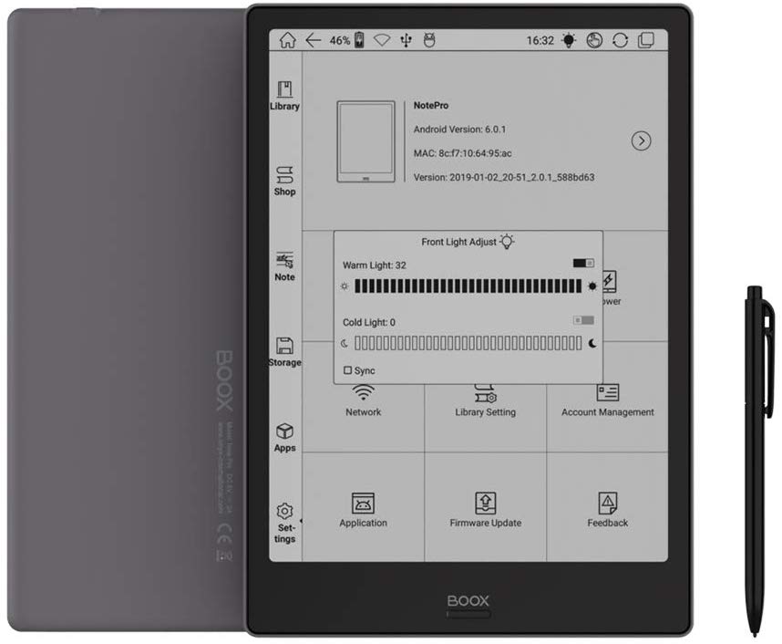 صورة لـ أفضل بدائل Kindle لقراءة الكتب الإلكترونية | ONYX-BOOX-NOTE-PRO-DzTechs
