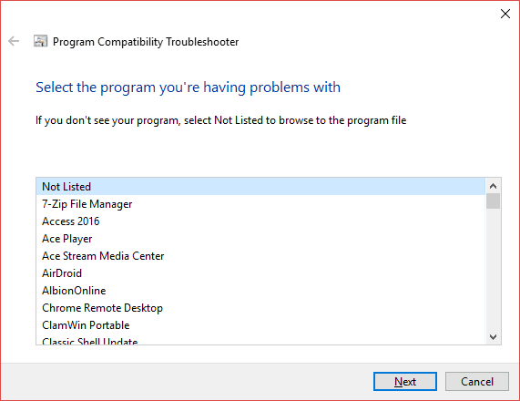 صورة لـ كيفية تشغيل الألعاب والتطبيقات القديمة على نظام Windows 10 | Run_Program_Not_Listed-mko01Hfs-DzTechs