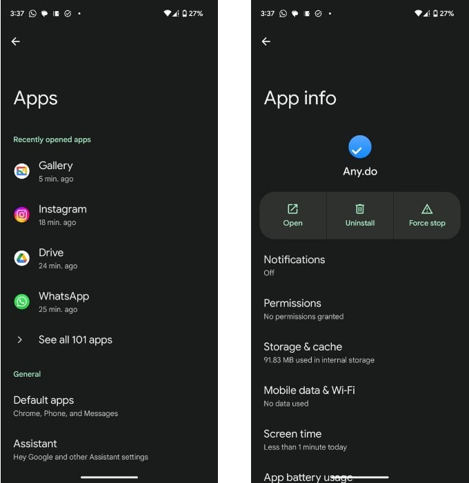 صورة لـ كيفية إلغاء تثبيت التطبيقات غير المرغوب فيها على Android | Standard-App-Removal-on-Android1-min