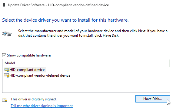 صورة لـ الماوس لا يعمل في Windows 10؟ كيفية إصلاح جميع مشاكل الماوس | Windows_10_Driver_Software_Have_Disk-SgnhGHfs-DzTechs