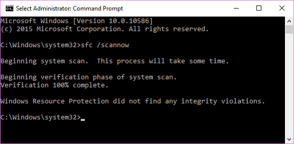 صورة لـ كيفية إصلاح خطأ Windows Update 0x80070057 | Windows_10_sfc_no_integrity_violations-pHB3FHfs-DzTechs