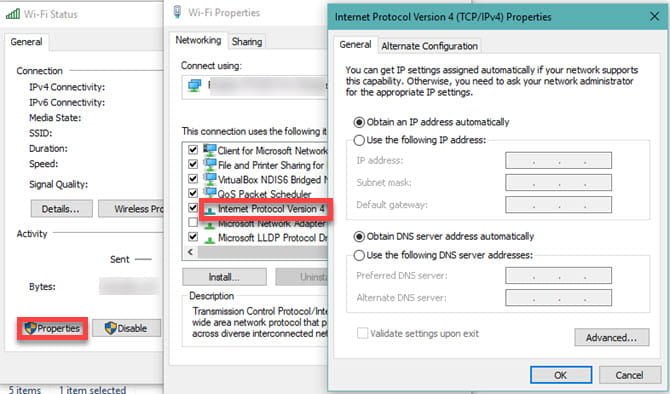صورة لـ كيفية إصلاح خطأ يتعذر على Windows اكتشاف إعدادات وكيل الشبكة تلقائيًا | Windows_IP_Settings-SXykKHfs-DzTechs