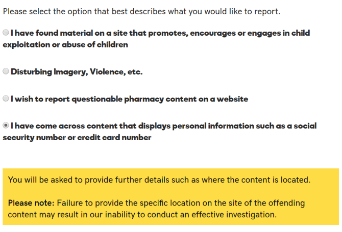 صورة لـ كيفية إزالة المعلومات الشخصية الكاذبة على الإنترنت | godaddy_abuse_report-ZS2JPFfs-DzTechs