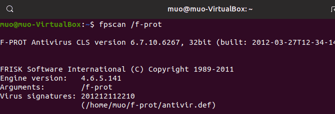 صورة لـ أفضل تطبيقات مكافحة فيروسات المجانية على Linux | linux_antivirus_f_prot_command_line-3rbdXFfs-DzTechs