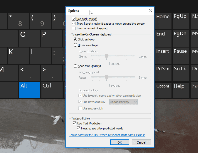 صورة لـ لا يوجد لديك Numpad؟ كيفية الحصول على لوحة المفاتيح الرقمية في Windows | osk_options-XPseBFfs-DzTechs