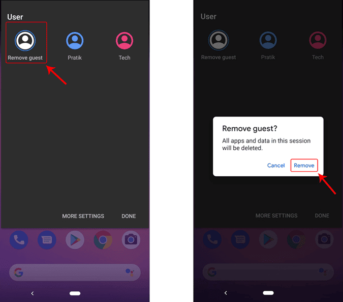 صورة لـ كيفية إخفاء التطبيقات على نظام Android بفاعليَّة: طرق سرية | remove-guest-account-DzTechs