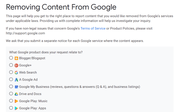 صورة لـ كيفية إزالة المعلومات الشخصية الكاذبة على الإنترنت | remove_content_from_google-nS2JPFfs-DzTechs