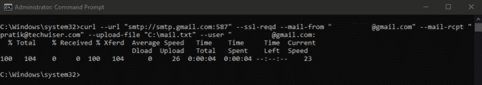 صورة لـ تعلم كيفية استخدام Curl مع هذه الأوامر المفيدة لـ Curl | send_email_on_gmail_using_curl-InBPJFfs-DzTechs