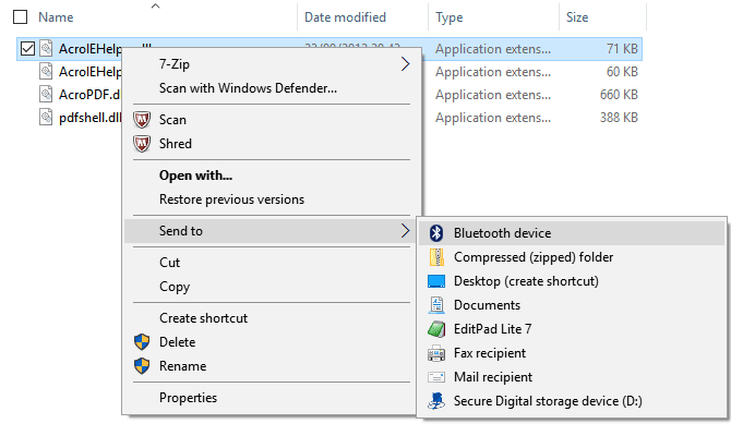 صورة لـ كيفية توصيل هاتفك المحمول بجهاز الكمبيوتر باستخدام Bluetooth | send_to_bluetooth-73nn2Hfs-DzTechs