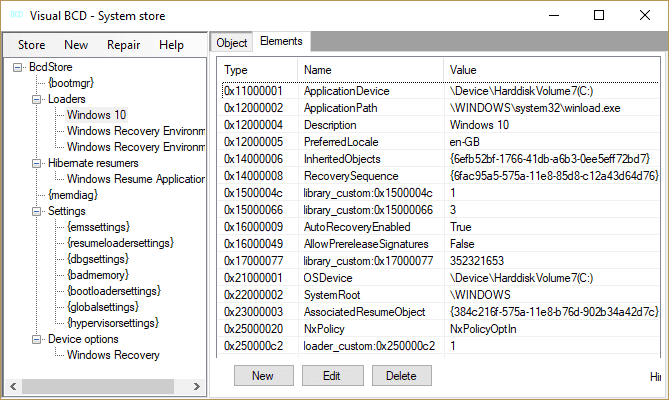 صورة لـ كيفية حذف خيارات قائمة التمهيد القديمة على Windows 10 | windows_10_visual_bcd_editor-JJvmDHfs-DzTechs
