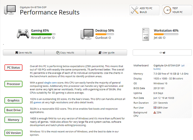 صورة لـ كيفية عرض درجة Windows Experience على Windows 10 للتحقق من أداء الكمبيوتر | windows_experience_index_userbenchmark_test_result-kEkOFHfs-DzTechs
