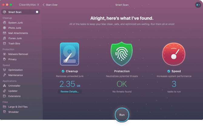 صورة لـ كيفية تحرير مساحة التخزين على Mac: نصائح وحيل تحتاج إلى معرفتها | CleanMyMac_X_for_Mac_Clean_Up_670x423-gP9HXHfs-DzTechs