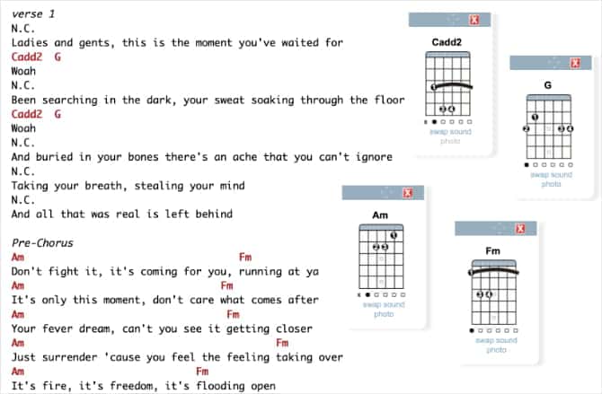 صورة لـ أفضل المواقع للعثور على أوتار الغيتار لعزف الأغاني الشائعة | E_Chords_page_showing_The_Greatest_Show_Guitar_Chords-N20jzIfs-DzTechs