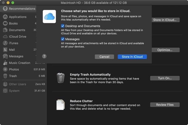 صورة لـ كيفية تحرير مساحة التخزين على Mac: نصائح وحيل تحتاج إلى معرفتها | Mac_Store_in_iCloud-O3AHXHfs-DzTechs