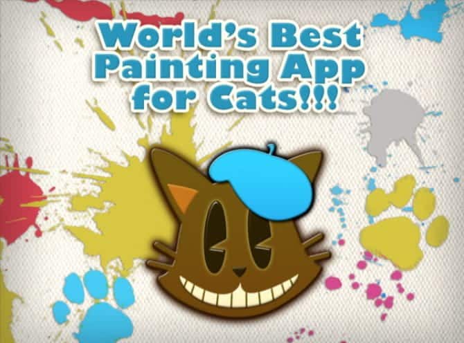 صورة لـ أفضل الألعاب المسلية للقطط للأجهزة اللوحية iPad أو Android | Paint_for_Cats_home_screen_on_iPad-2caa5Ifs-DzTechs