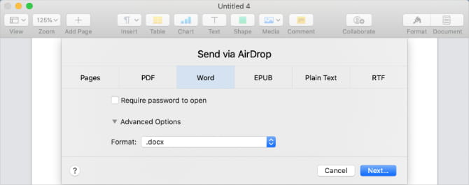 صورة لـ أسباب تجعلك تقوم باستخدام iWork بدلاً من Microsoft Office | iWork_Pages_document_with_Sharing_File_Compatibility_options-rrWheMfs-DzTechs