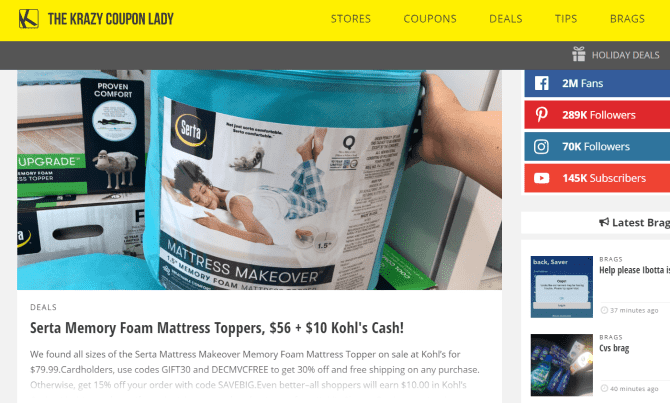 صورة لـ أفضل المواقع للحصول على الكوبونات والرموز الترويجية على الإنترنت | krazy_coupon_lady_coupon_site-eWtJmIfs-DzTechs