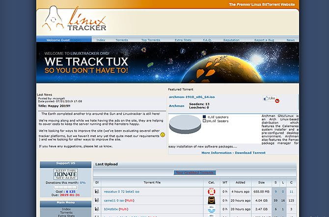 صورة لـ كيفية البحث عن ملفات التورنت القانونية على الإنترنت: أفضل المصادر | legal_torrents_linux_tracker_670x443-mIg2tIfs-DzTechs